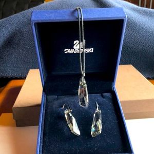 Swarovski pendant and earrings